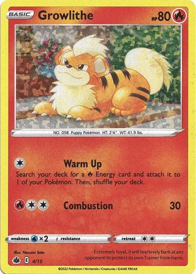 Growlithe McDonald's Promos 2022 Common 04/15