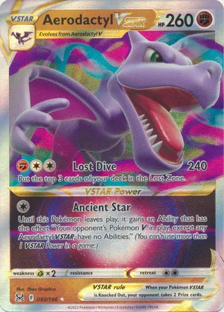 Aerodactyl VSTAR 093/196 · Holofoil (Lost Origin)