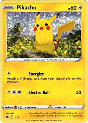 Pikachu McDonald's Promos 2022 Promo 7/15