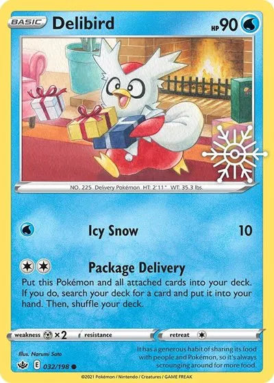 Delibird (Holiday Calendar) 032/198 · Holofoil (Miscellaneous Cards & Products)