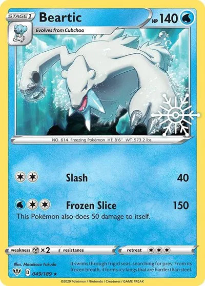 *LP* Beartic (Holiday Calendar) 049/189 · Holofoil (Miscellaneous Cards & Products)