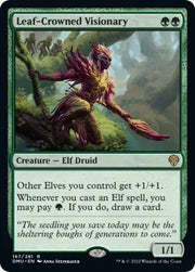 Leaf-Crowned Visionary 167 · Normal (Dominaria United)