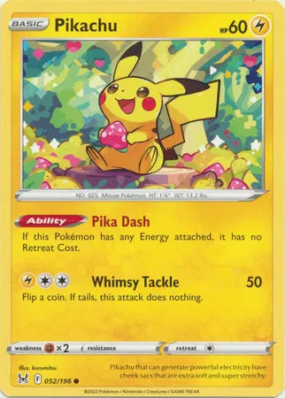 Pikachu 052/196 · Normal (Lost Origin)