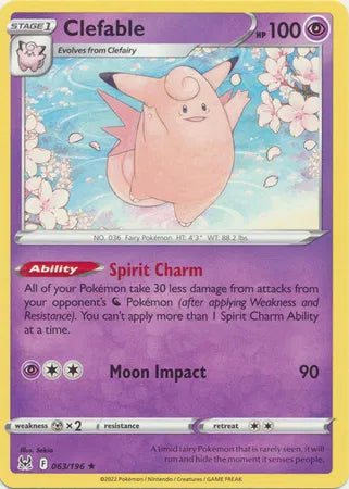 Clefable 063/196 · Normal (Lost Origin)