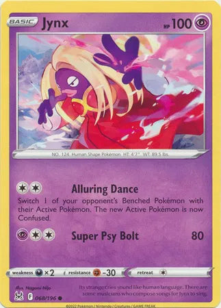 Jynx 068/196 · Normal (Lost Origin)