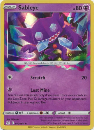 Sableye 070/196 · Holofoil (Lost Origin)