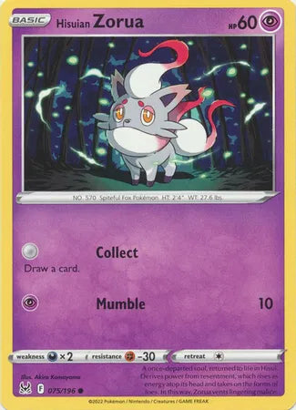 Hisuian Zorua 075/196 (Lost Origin)