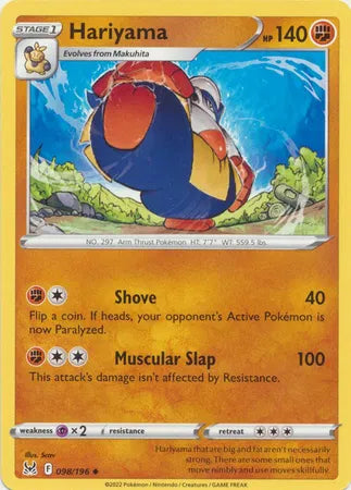 Hariyama 098/196 · Normal (Lost Origin)