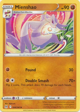 Mienshao 104/196 · Normal (Lost Origin)