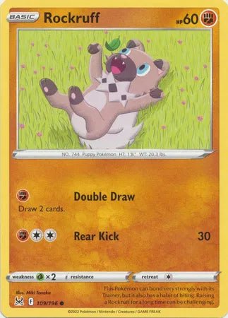 Rockruff 109/196 · Normal (Lost Origin)