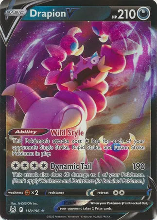 Drapion V 118/196 (Lost Origin)