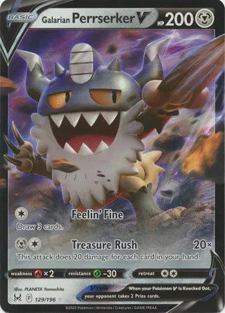 Galarian Perrserker V 129/196 (Lost Origin) by Planeta Yamashita