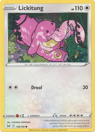 Lickitung 138/196 · Normal (Lost Origin)