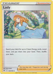 Lady Lost Origin Uncommon • 159/196 Reverse Holofoil