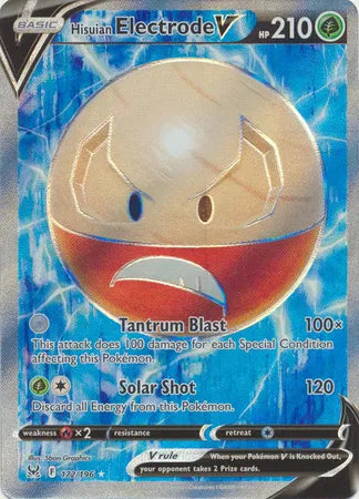 Hisuian Electrode V (Full Art) Lost Origin Secret Rare 172/196