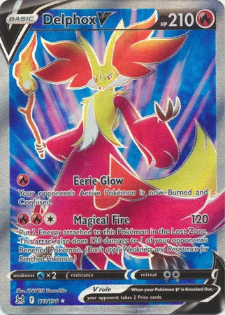 Delphox V (Full Art) 173/196 (Lost Origin)