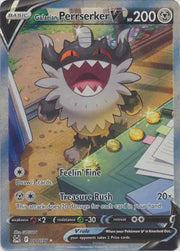 Galarian Perrserker V (Alternate Full Art) Lost Origin Ultra Rare 184/196