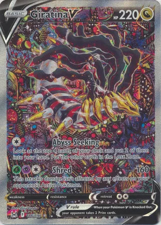 Giratina V (Alternate Full Art) 186/196 (Lost Origin) — PSA 10