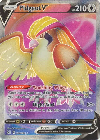 Pidgeot V (Full Art) 188/196 (Lost Origin)