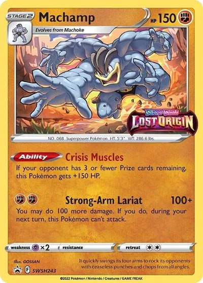 Machamp (Prerelease) SWSH243 · Holofoil (Sword & Shield Promo)