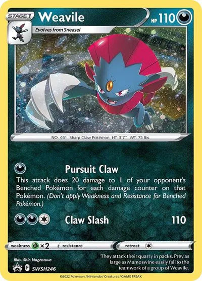 Weavile (Cosmos Holo) SWSH246 (Sword & Shield Promo)