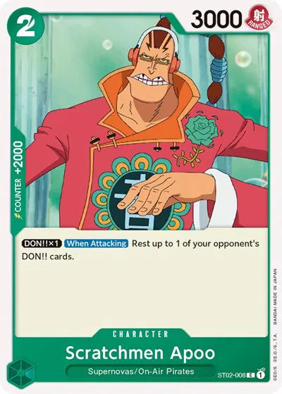 Scratchmen Apoo ST02-008 (Starter Deck 2: Worst Generation)