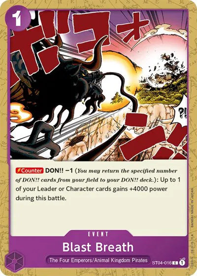 Blast Breath ST04-016 (Starter Deck 4: Animal Kingdom Pirates)