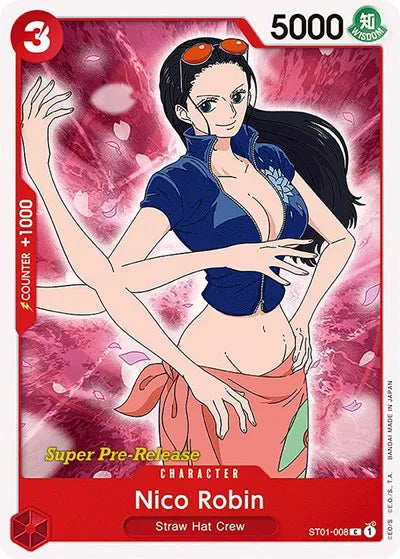 Nico Robin ST01-008 · Normal (Super Pre-Release Starter Deck 1: Straw Hat Crew)