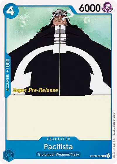Pacifista ST03-012 · Normal (Super Pre-Release Starter Deck 3: The Seven Warlords of the Sea)