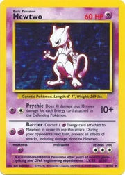 Base Set Unlimited Mewtwo 10 - HP