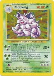 1999 Pokemon Base Set Unlimited Nidoking