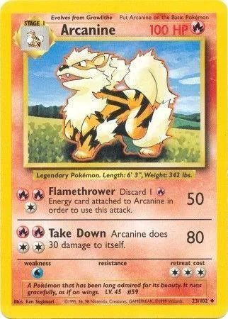 Arcanine 23 (Base Set (Unlimited))
