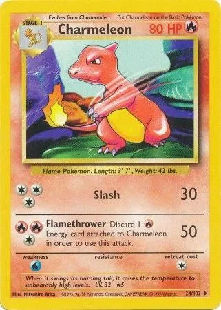 Charmeleon 24 (Base Set (Unlimited))