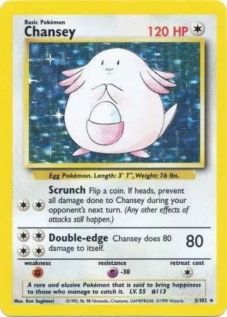 Chansey 3 (Base Set (Unlimited))