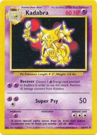 Kadabra 32 (Base Set (Unlimited))