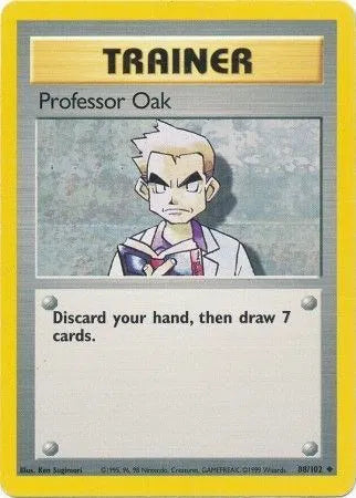 Professor Oak 88 (Base Set (Unlimited)) Vintage