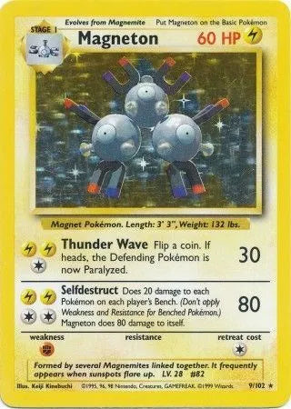 1999 Pokemon Base Set Unlimited Magneton
