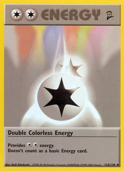 Double Colorless Energy 124 (Base Set 2) Vintage