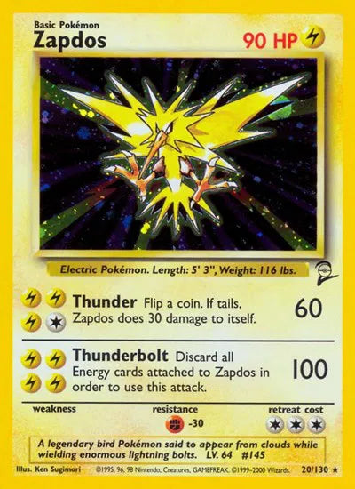 Zapdos 20 (Base Set 2)