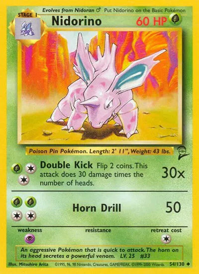 Nidorino 54 (Base Set 2)