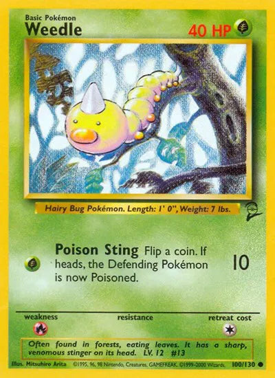Weedle 100 · Normal (Base Set 2)