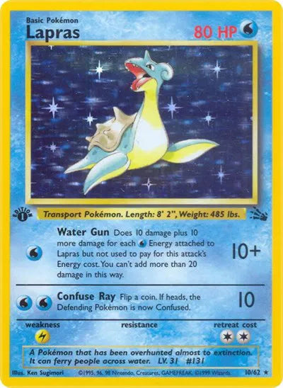 Lapras (10) · Unlimited Holofoil (Fossil)