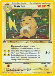 Raichu (14) · Unlimited Holofoil (Fossil)