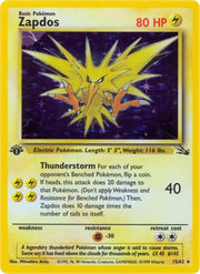 Zapdos (15) · Unlimited Holofoil (Fossil)