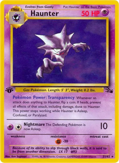 Haunter (21) · Unlimited (Fossil)