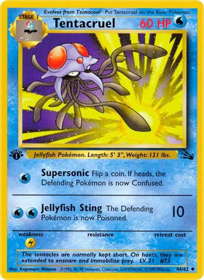 Tentacruel 44 · 1st Edition (Fossil)