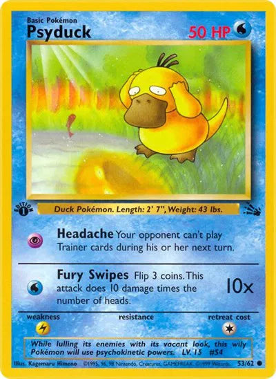 Psyduck 53 · 1st Edition (Fossil)