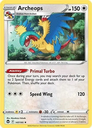 Archeops 147/195 · Reverse Holofoil (Silver Tempest)