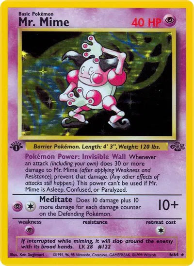 Mr. Mime 6 · Unlimited Holofoil (Jungle)