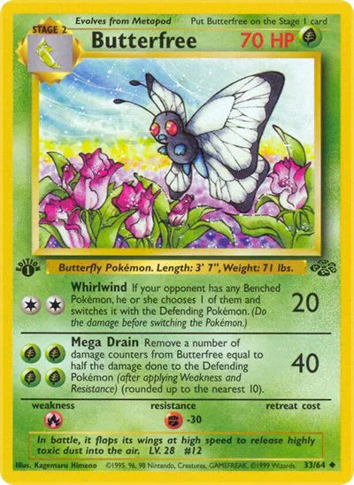 Butterfree 33 · 1st Edition (Jungle)